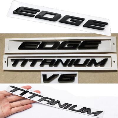 Autocollant d'insigne d'emblème de coffre de voiture de Chrome d'abs pour des accessoires de titane de bord V6
