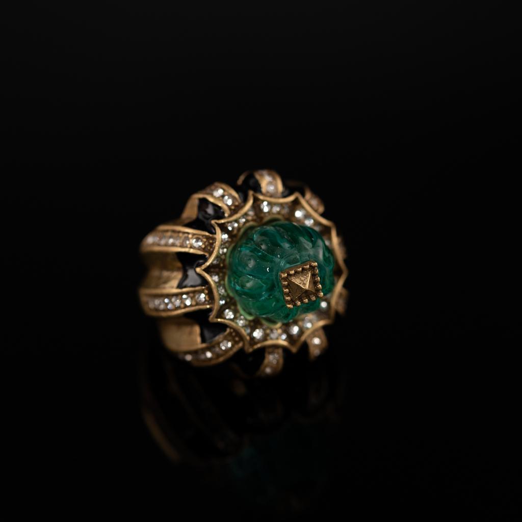 Medieval Copper Alloy Ring, Retro Court Style, High Sense Female Designer Temperament, New Ring