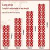 Double Happiness Wedding Decor Set - Long Strip Stickers for Wedding Room