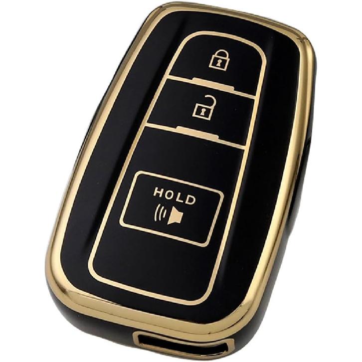 Key Fob Cover Fit for Toyota 2016-2024 RAV4 Camry Prius Prado