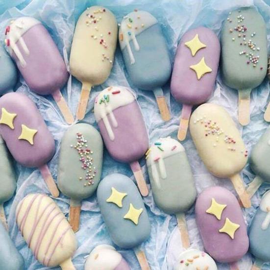 2 Sets Silicone Popsicle Molds Creative Ice Cream Mold 4 Cavities Ice Pop Mold