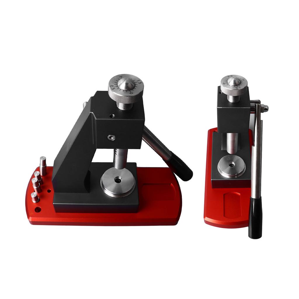 Watch Press Tool Set Watch Back Pressing Machine Bottom Pressing Bench Metal Repair Tools Set Red Grey