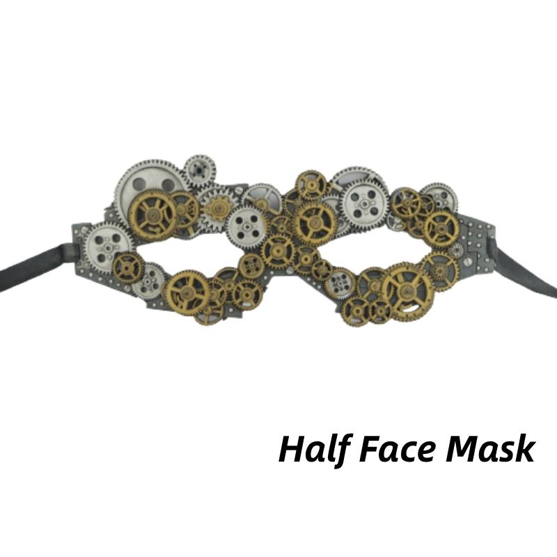 

Стимпанк Хэллоуин Винтаж Панк Шестерни Глазная Повязка Декор для Лица Маска для Маскарада Косплей