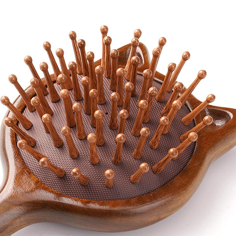 Sandalwood Scalp Massage Comb Meridian Comb Toothed Head Hair Comb Body Beautify Massage Guasha Scraping Care Comb