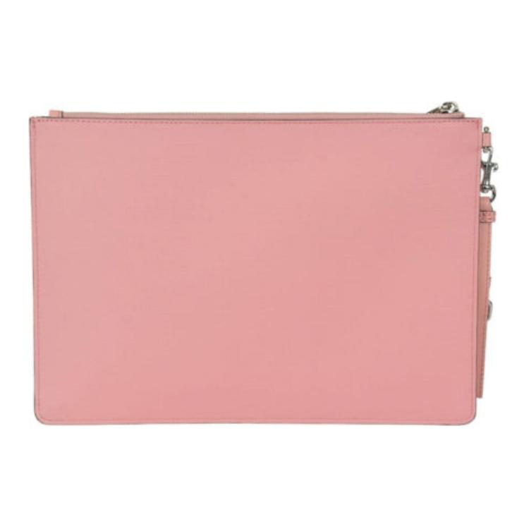 Moschino Teddy Bear Brooch Pattern Designer Recommended Polyester Laptop Clutch Bag Large Unisex bags Pink A8420-8210-A1147