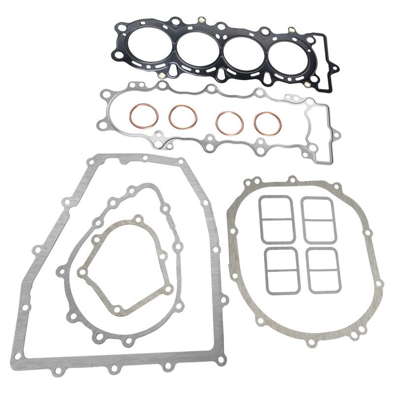 Motorcycle Cylinder Head Base Crankcase Covers Oil Pan Gasket Kits Set For Kawasaki Ninja ZX6R ZX-6R ZX600 1995-1999