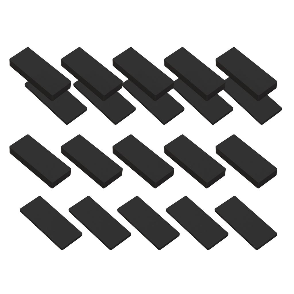20Pcs Furniture Wall Protectors EVA Foam Headboard Stoppers Black Headboard Bumper Bed Stoppers Easy To Install