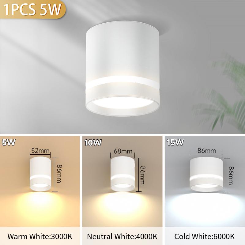 

Светодиодный точечный светильник, складной точечный светильник COB, настенный светильник, 5 Вт/10 Вт, потолочный светильник для гостиной, кухни, нейтральный свет в помещении 1PCS&Neutral light