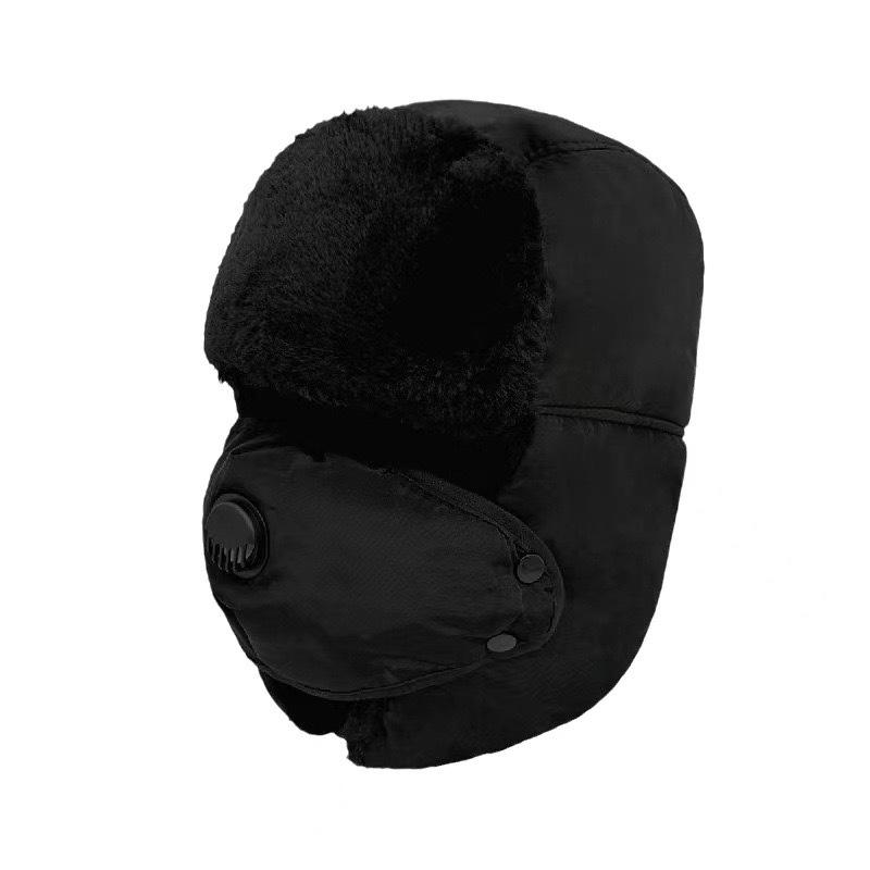Women's Winter Velvet Balaclava Hat - Windproof Ear Protection for Cycling