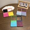 Macaron Color Collision Magnetic Charging Phone Case For Samsung Galaxy Z Flip 7 6 5 4 3 Z Flip7 flip 7 FE Shockproof Soft Cover