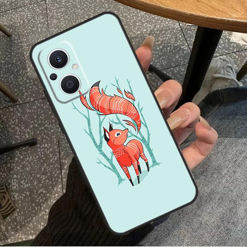 Winter Fox Foxes Case For OPPO Reno 8 7 6 5 4 Lite 2Z 4Z 5Z 8T 10 OPPO Find X5 X6 Pro X2 Lite X3 Neo Cover