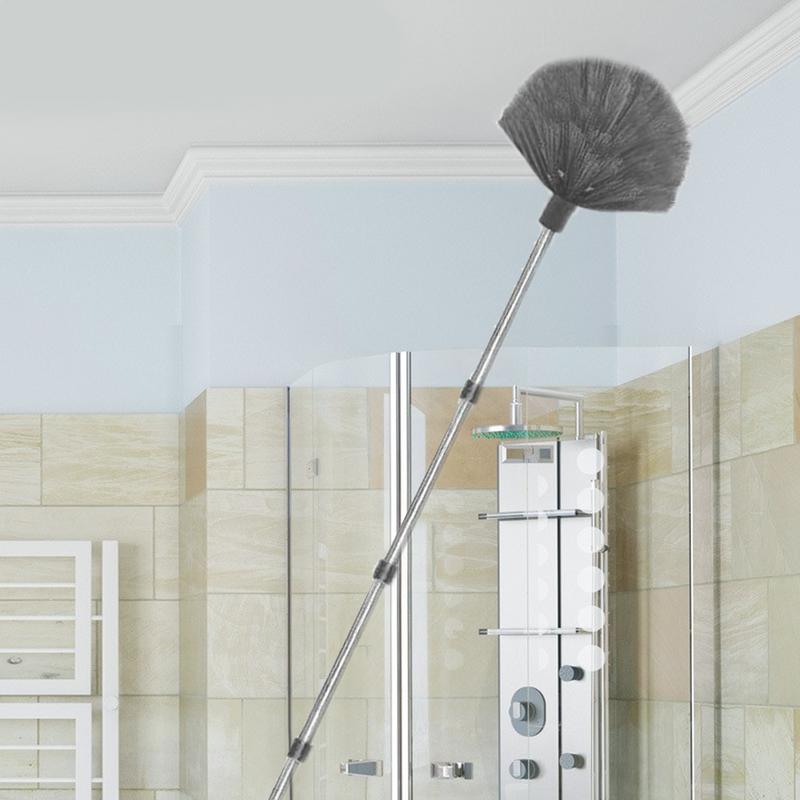 Telescopic Microfiber Long Handle Cobweb High Duster Multi-Function Dusting Cleaning Supplies For Shelf Wall Window Cleaning