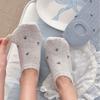 Boneless Floral Women's Socks with Invisible Shallow Opening Boat-shaped Design. Summer Lightweight Style. Anti-slip and Non-slippery. Breathable.