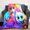 1pc Super Kitties Adventures1 Blanket, Gift, for Men and Women, Soft Blanket, Good for Sofa Bed Couch Travel, Lightweight Flannel Blanket