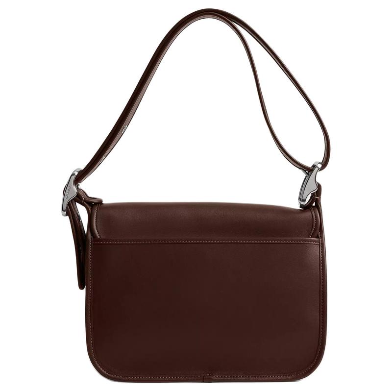 

COACH Patricia Legacy 27 Logo charm adjustable shoulder strap Glove-tanned leather Shoulder crossbody bag Large Women s Maple коричневий