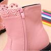 Girls' Boots Autumn And Winter Korean Princess Short Boots Children's Snow Boots Girls' Plush Mid Top Boots