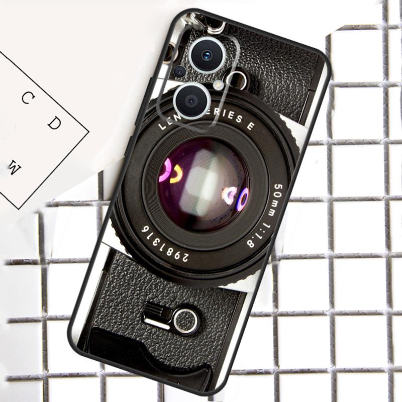 Retro Nostalgia Camera Phone Case For OPPO Reno 7 8 Lite 8T 10 11 12 13 14 Pro 14F OPPO Find X9 X8 X6 X5 Pro Cover