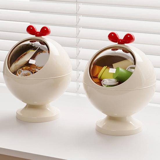 Desktop Storage Box Hair Accessories Storage Organizer with Transparent Lid Durable Construction Storage Holder Dustproof Box