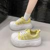 European Fashion Big Head Muffin Platform Bread Shoes Women's 2025 New Little White Shoes Small Height Increase Casual Shoes