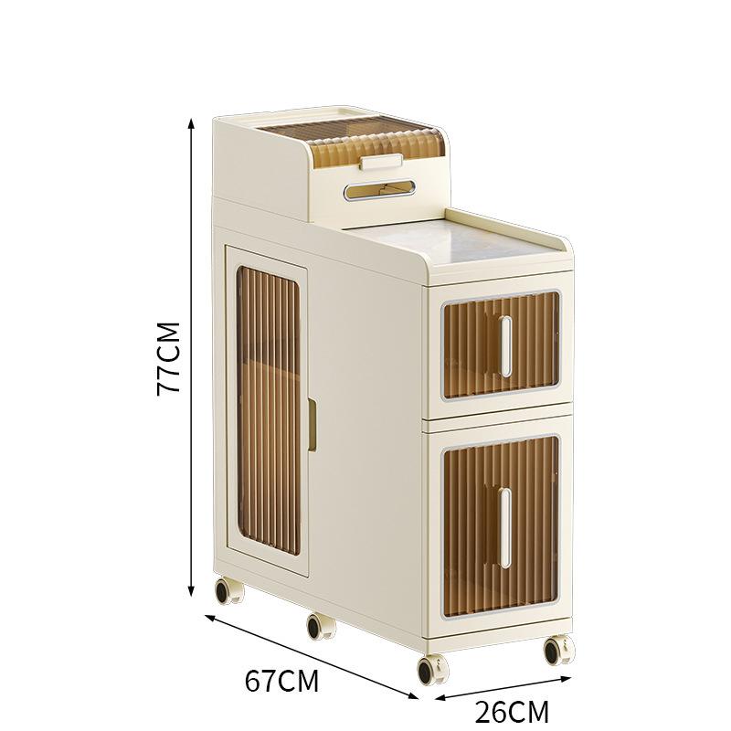 Bathroom Storage Cabinet Multifunctional Hidden Storage Cabinet Modern Design Cart for Bathroom or Living Room for Jewelry Use