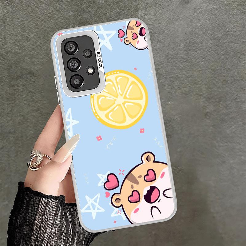 Cartoon Cute Hamster Soft Phone Case for Samsung A17 A16 A15 A14 A13 A57 A56 A55 A54 A53 A37 A36 A35 A34 A33 A26 A25 A24 A23 A52