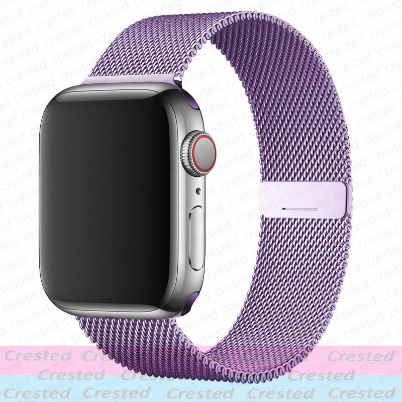 Milanese Loop Strap For Apple Watch Band 44mm 40mm 45mm 41mm 49mm 42mm 38mm Correa Bracelet iWatch Series 3 6 Se 7 8 9 5 Ultra 2