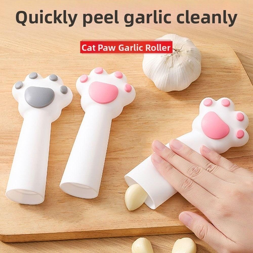 Cat Claw Garlic Roller Silicone Peeling Tube Creative Garlic Peeler  Garlic Peeling Tool