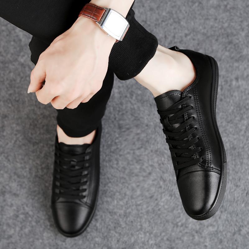 Fashion Genuine Leather White Men's Shoes 2024 new Designer White Shoes Comfy Walking Shoes Lace-up Business Outdoor Zapatos Para Hombre