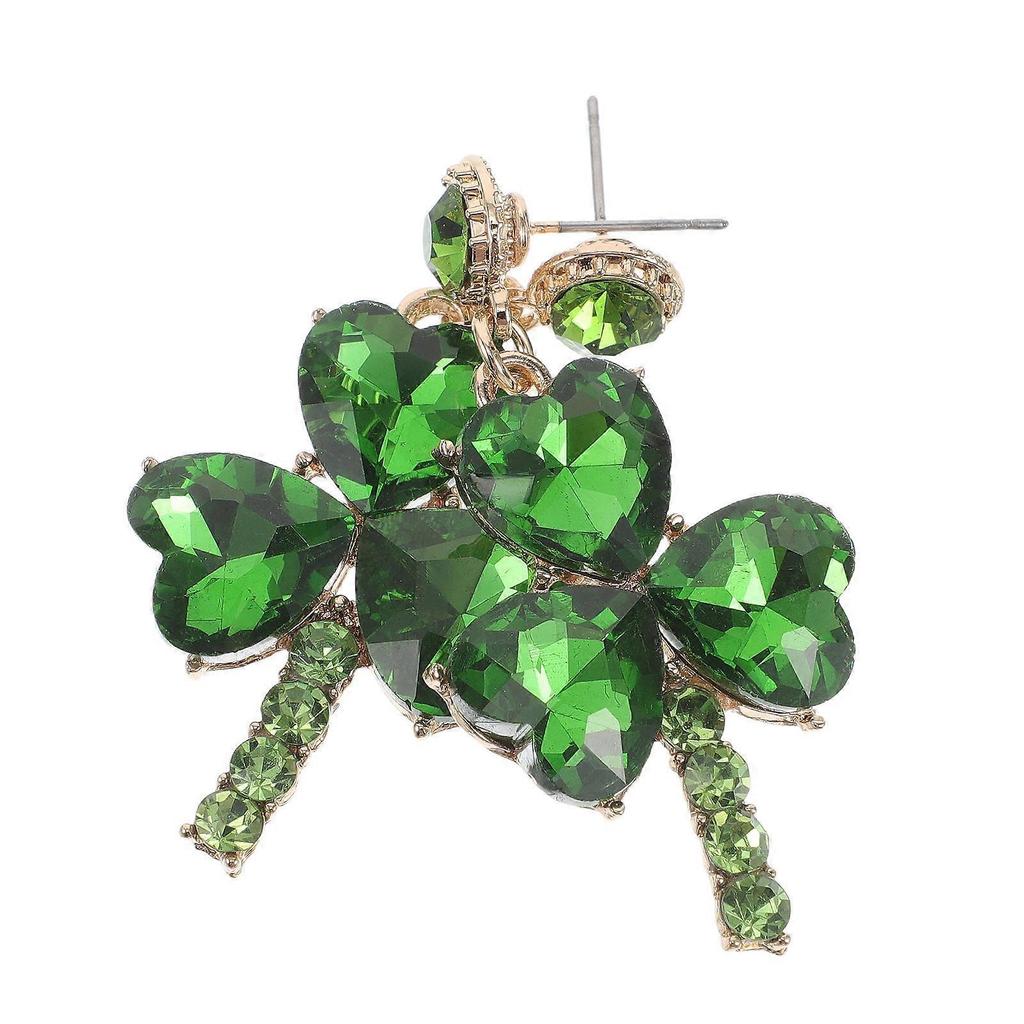 Irish Shamrock Earrings for Women Dangle Earrings 1Pair Green St Patrick's Day