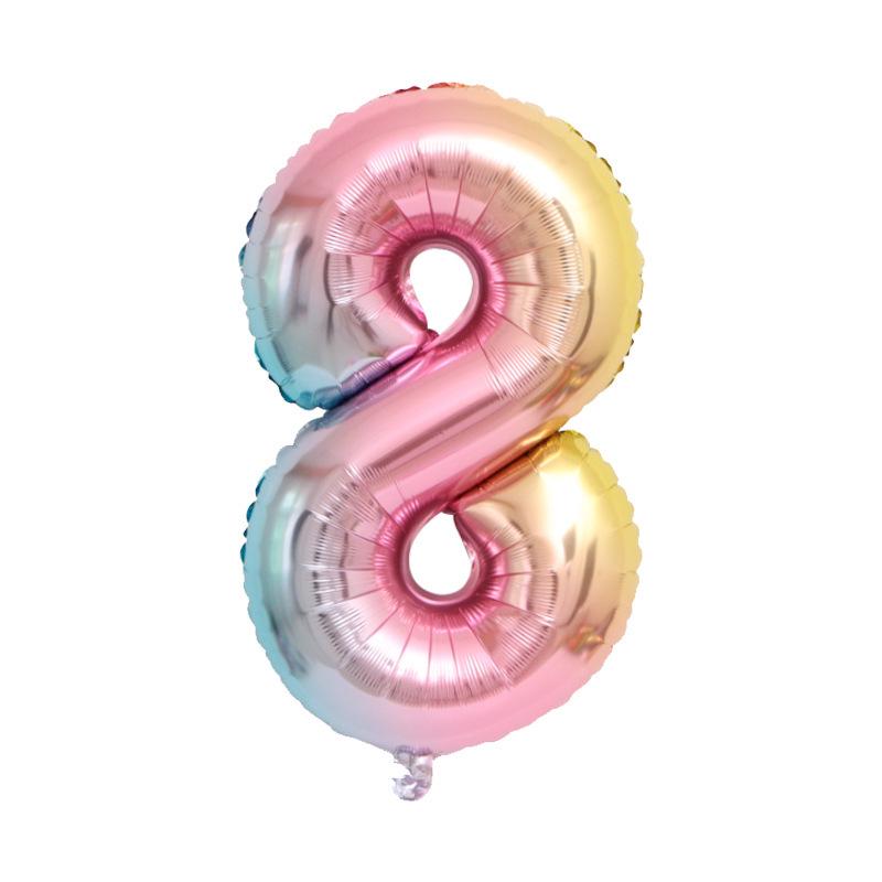 First Birthday Crown and Number Balloons for Baby Photo Props and Party Decoration