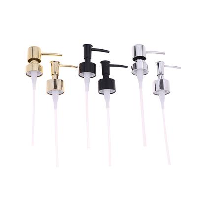 1Pc Metal Bathroom Liquid Soap Dispenser Toilet Hand Replacement Lotion Shampoo Pump With Plastic Jar Tube For Bathroom
