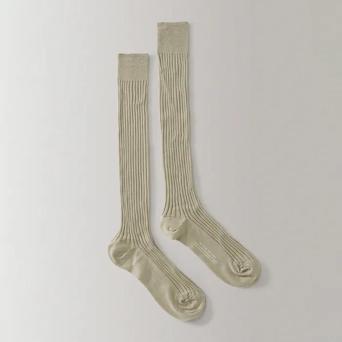Facade Silket Cotton Knee Socks_4color