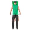 Adult Christmas Cracker Costume Men Funny Christmas Party Props Festival Theme Red and Green Gold Jumpsuits
