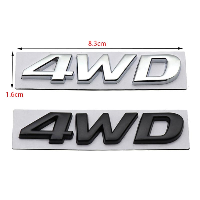 Logo 4WD auta vhodné pro Hyundai IX25 IX35 nový Tucson Santafe osobnostní nálepky na zadní část s nápisem čtyřkolka Písmena na kufr