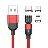 3A Fast Charging 540-Degree Rotating Magnetic USB Cable, Three-in-One Bendable Design