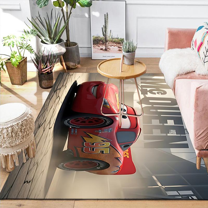 1Pc Mcqueen Rug, Office Carpet Indoor Outdoor Doormat, Non-Slip, Comfortable, Living, Christmas Halloween, Xmas Gift S1463
