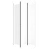 Vidaxl 3-Panel Room Divider, White, 150X220 Cm, Fabric