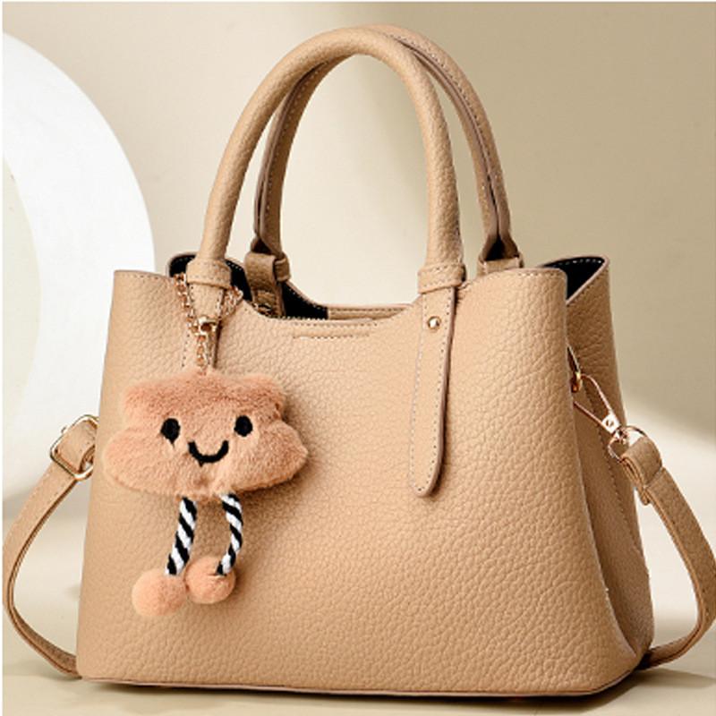 Elegant Casual Tote Bag With Unique Stone Pattern In Black Beige Khaki Blue Burgundy Yellow