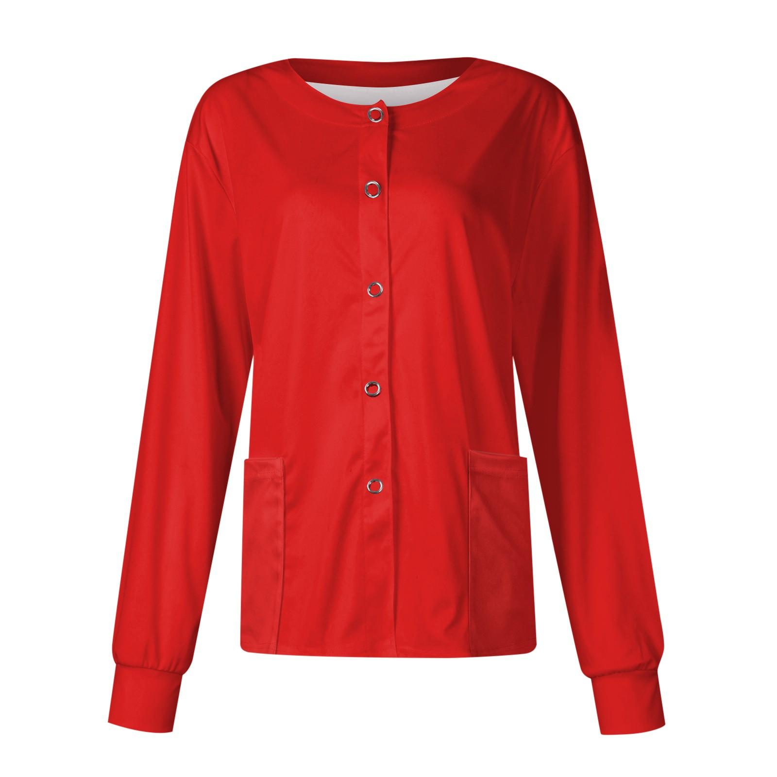 Женский однобортный защитный комбинезон с длинным рукавом и карманом — фото 14