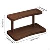 2-Layer Wooden Jewelry Display Rack for Home And Office