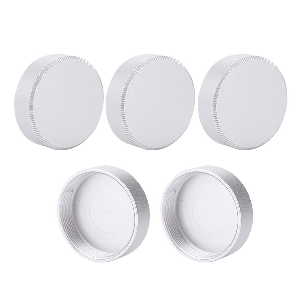 5pcs Metal C Mount Rear Lens Cover 27mm for CCTV TV Lenses (Black)
