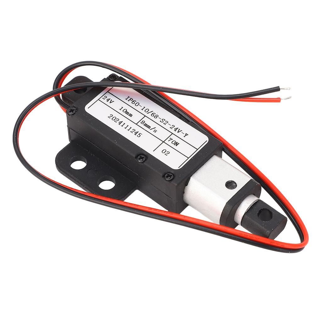 24V Mini elektrický lineární aktuátor 10mm zdvih 70N tah 8mms lineární pohybový aktuátor pro továrnu