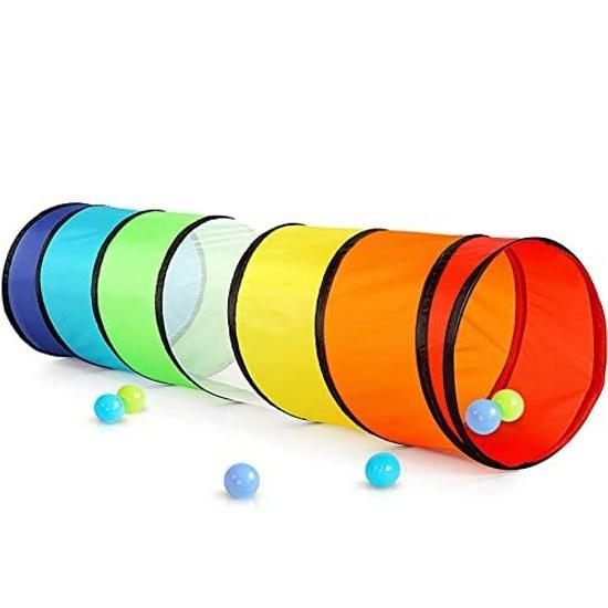 Kinderzelt Tunnel Kinder Indoor Baby Mädchen Bällebad One-Touch Outdoor Spielgeräte Aufbewahrungstasche faltbar ideal Geburtstag Kindertag Dusche Geschenke