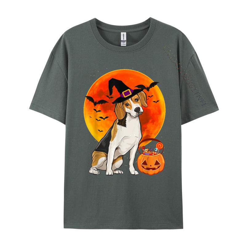 Dog Halloween Beagle Pumpkin TShirt Party T Shirts Funky Men T Shirt Leisure Cotton T Shirt New Design
