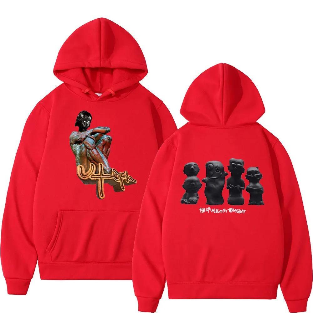 Hip Hop Rapper Cactus Jack Utopia Album Print Hoodie Men