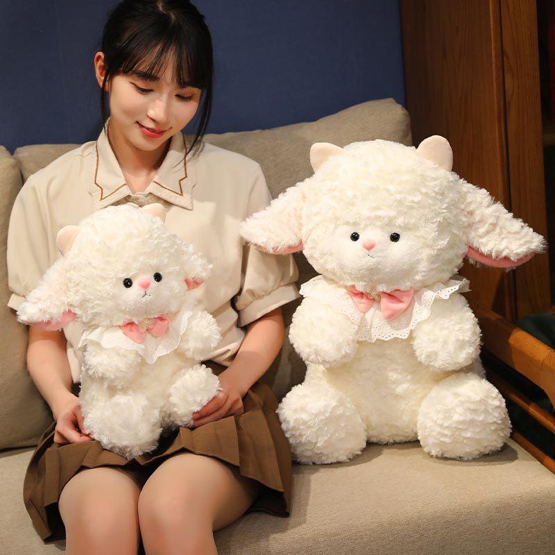 

Sheep Lamb Healing Plush Toy - Super Soft, Cute Birthday or Wedding Gift Doll 22 cm