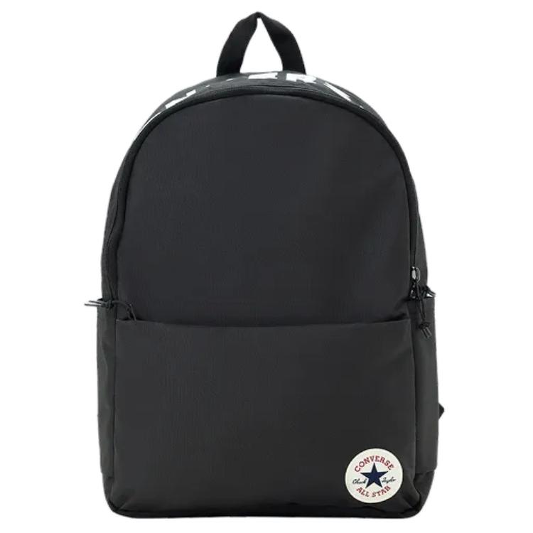 

Converse Logo Color Block Star Arrow Brand Round Label Main Compartment Embroidery Sports Backpack Unisex backpack Black UA5985-023 Black