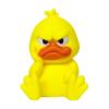 Funny Expression Decor 3D Printed Yellow Duck Figurine, Statue with Vivid Expressions, Modern Home Accent Cute Miniature Desktop Ornaments for Office