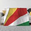 Seychelles Flag Soft Warm Light Thin Blanket Seychelles National Flag National Flag Of Seychelles Seychelles Africa Waving Flag
