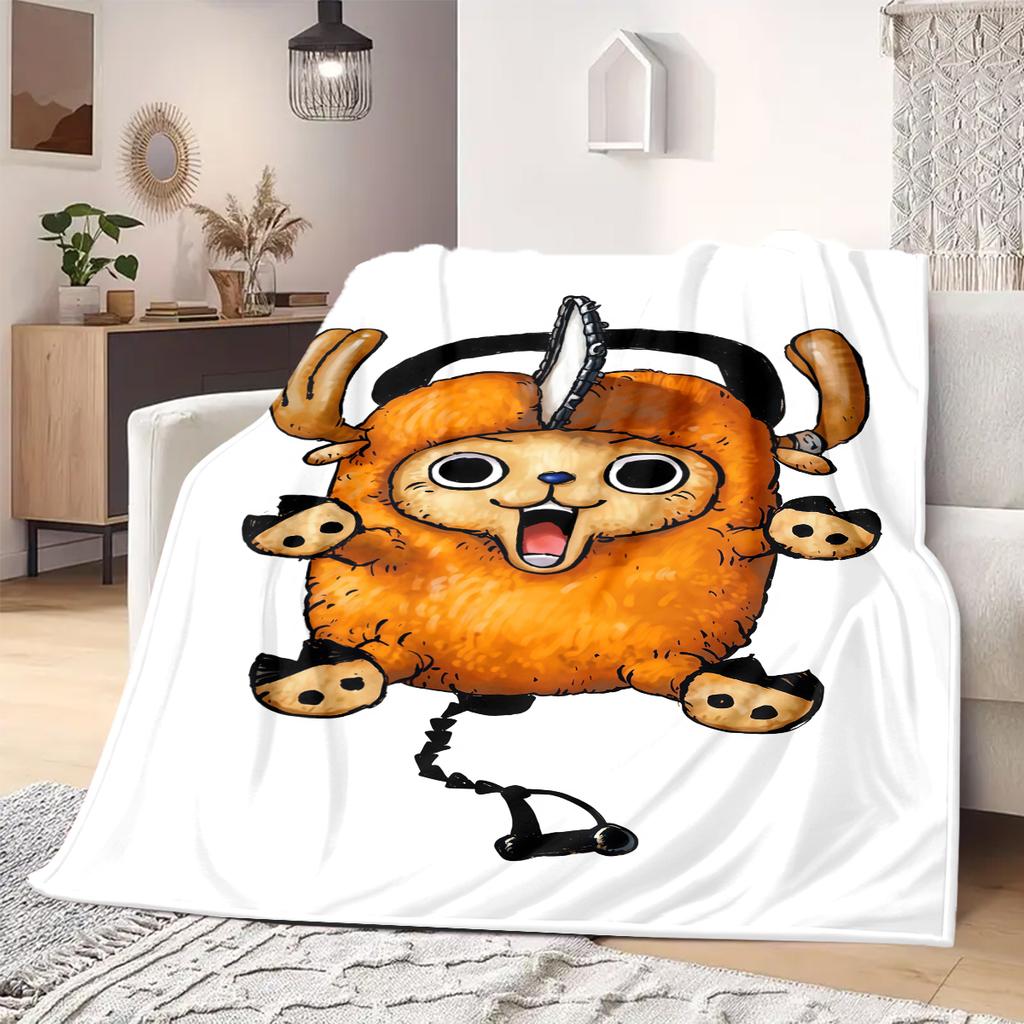 Tony Tony Chopper Print Blanket Warm Comfortable Flannel Blanket Suitable for Bedrooms,Sofas, Beds,Chairs,Travel -QIAO142